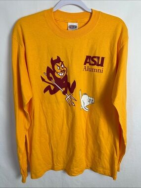 Vintage ASU Alumni “No Pity for the Kitty” long sleeve cotton T-shirt, size M
